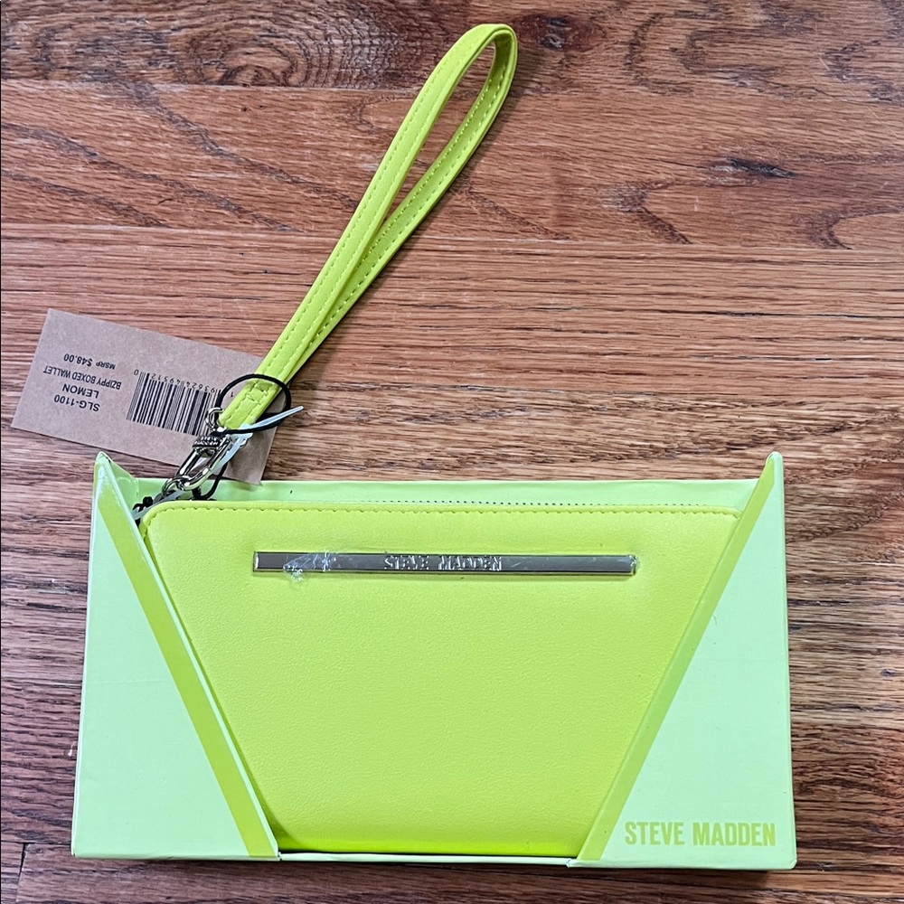 Steve Madden Vibrant Yellow Wristlet